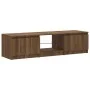 TV-Schrank mit LED-Leuchten Eiche braun 140x40x35,5 cm von vidaXL, TV-Möbel - Ref: Foro24-822683, Preis: 87,75 €, Rabatt: %
