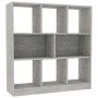 Concrete gray plywood bookcase 97.5x29.5x100cm by vidaXL, Bookcases and shelves - Ref: Foro24-800175, Price: 74,32 €, Discoun...