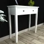 Konsolen-Schminktisch mit zwei weißen Schubladen von vidaXL, Seitentische - Ref: Foro24-241145, Preis: 124,15 €, Rabatt: %