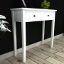 Konsolen-Schminktisch mit zwei weißen Schubladen von vidaXL, Seitentische - Ref: Foro24-241145, Preis: 126,52 €, Rabatt: %