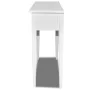 Dressing table console table with two white drawers by vidaXL, Side tables - Ref: Foro24-241145, Price: 124,15 €, Discount: %