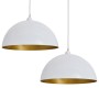 Ceiling lamp 2 pcs white hemispherical adjustable height by vidaXL, Lamps - Ref: Foro24-241114, Price: 59,56 €, Discount: %