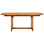 Set de comedor de jardín 7 pzas ratán PE madera acacia negro