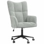 Sillón de relax de terciopelo gris claro