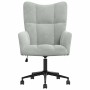 Sillón de relax de terciopelo gris claro
