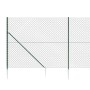 Cerca de alambre con pinchos de anclaje verde 1,6x25 m
