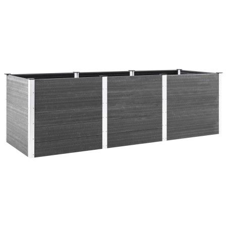 Arriate de jardín WPC gris 300x50x91 cm de vidaXL, Maceteros y jardineras - Ref: Foro24-318100, Precio: 538,92 €, Descuento: %
