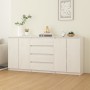 Auxiliary cabinet, 3 units, solid white pine wood by vidaXL, Sideboards - Ref: Foro24-3094813, Price: 287,44 €, Discount: %