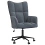 Sillón de relax de terciopelo gris oscuro
