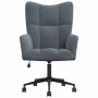 Sillón de relax de terciopelo gris oscuro