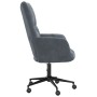Sillón de relax de terciopelo gris oscuro
