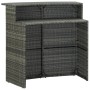 3-piece garden bar furniture set and gray synthetic rattan cushions by vidaXL, Garden sets - Ref: Foro24-3094808, Price: 353,...
