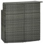 3-teiliges Garten-Barmöbel-Set und graue synthetische Rattankissen von vidaXL, Gartensets - Ref: Foro24-3094808, Preis: 353,1...