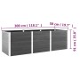 Arriate de jardín WPC gris 300x50x91 cm de vidaXL, Maceteros y jardineras - Ref: Foro24-318100, Precio: 538,92 €, Descuento: %