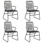 Garden dining set 5 pieces black PVC rattan by vidaXL, Garden sets - Ref: Foro24-3060268, Price: 325,94 €, Discount: %