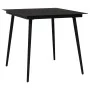 Garden dining set 5 pieces black PVC rattan by vidaXL, Garden sets - Ref: Foro24-3060268, Price: 325,94 €, Discount: %