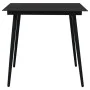 Garden dining set 5 pieces black PVC rattan by vidaXL, Garden sets - Ref: Foro24-3060268, Price: 325,94 €, Discount: %