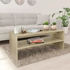 Mesa de centro madera contrachapada roble Sonoma 100x40x40 cm de vidaXL, Mesas de centro - Ref: Foro24-800129, Precio: 52,02 ...