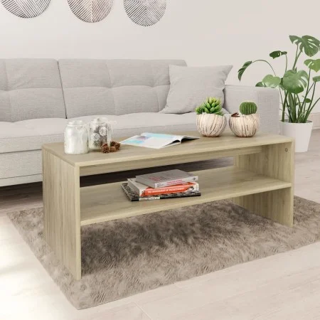 Couchtisch aus Sonoma-Eichensperrholz, 100 x 40 x 40 cm von vidaXL, Couchtisch - Ref: Foro24-800129, Preis: 51,97 €, Rabatt: %