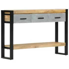 Solid rough mango wood console table 110x30x76 cm by vidaXL, Side tables - Ref: Foro24-351619, Price: 214,88 €, Discount: %