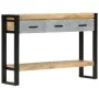 Solid rough mango wood console table 110x30x76 cm by vidaXL, Side tables - Ref: Foro24-351619, Price: 214,88 €, Discount: %