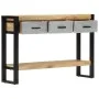 Solid rough mango wood console table 110x30x76 cm by vidaXL, Side tables - Ref: Foro24-351619, Price: 214,88 €, Discount: %
