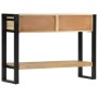 Solid rough mango wood console table 110x30x76 cm by vidaXL, Side tables - Ref: Foro24-351619, Price: 218,20 €, Discount: %