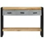 Solid rough mango wood console table 110x30x76 cm by vidaXL, Side tables - Ref: Foro24-351619, Price: 214,88 €, Discount: %