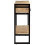 Solid rough mango wood console table 110x30x76 cm by vidaXL, Side tables - Ref: Foro24-351619, Price: 218,20 €, Discount: %