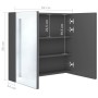 Badezimmerschrank mit Spiegel und grauer LED 62x14x60 cm von vidaXL, Badezimmerwaschtische - Ref: Foro24-326520, Preis: 104,2...