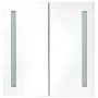 Bathroom cabinet with LED mirror glossy black 62x14x60 cm by vidaXL, bathroom vanities - Ref: Foro24-326519, Price: 104,37 €,...