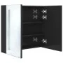 Bathroom cabinet with LED mirror glossy black 62x14x60 cm by vidaXL, bathroom vanities - Ref: Foro24-326519, Price: 104,37 €,...