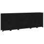 Aparador de madera maciza de pino negro 230 x 35 x 80 cm de vidaXL, Aparadores - Ref: Foro24-3114093, Precio: 400,70 €, Descu...