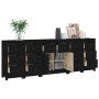 Sideboard aus massivem Kiefernholz schwarz 230 x 35 x 80 cm von vidaXL, Sideboards - Ref: Foro24-3114093, Preis: 406,06 €, Ra...