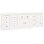Aparador de madera maciza de pino blanco 230 x 35 x 80 cm de vidaXL, Aparadores - Ref: Foro24-3114090, Precio: 399,26 €, Desc...