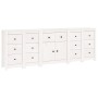 Sideboard aus massivem weißem Kiefernholz, 230 x 35 x 80 cm von vidaXL, Sideboards - Ref: Foro24-3114090, Preis: 404,60 €, Ra...