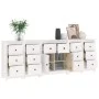 Aparador de madera maciza de pino blanco 230 x 35 x 80 cm de vidaXL, Aparadores - Ref: Foro24-3114090, Precio: 399,26 €, Desc...