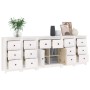 Sideboard aus massivem weißem Kiefernholz, 230 x 35 x 80 cm von vidaXL, Sideboards - Ref: Foro24-3114090, Preis: 404,60 €, Ra...