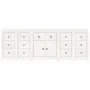 Aparador de madera maciza de pino blanco 230 x 35 x 80 cm de vidaXL, Aparadores - Ref: Foro24-3114090, Precio: 399,26 €, Desc...