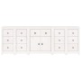 Sideboard aus massivem weißem Kiefernholz, 230 x 35 x 80 cm von vidaXL, Sideboards - Ref: Foro24-3114090, Preis: 404,60 €, Ra...