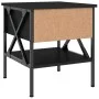 Engineered wood black bedside table 40x42x45 cm by vidaXL, Nightstands - Ref: Foro24-825953, Price: 49,85 €, Discount: %