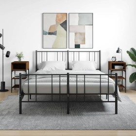 Nachttisch, 2 Stück, Eichenbraun, Holzwerkstoff, 35 x 34,5 x 70 cm von vidaXL, Nachttische - Ref: Foro24-825892, Preis: 42,37...