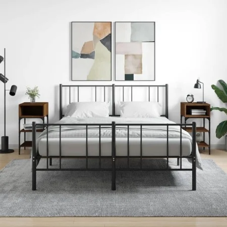 Nachttisch, 2 Stück, Eichenbraun, Holzwerkstoff, 35 x 34,5 x 70 cm von vidaXL, Nachttische - Ref: Foro24-825892, Preis: 42,37...
