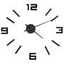 Reloj 3D de pared con diseño moderno negro 100 cm XXL de vidaXL, Relojes de pared - Ref: Foro24-325156, Precio: 34,19 €, Desc...