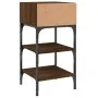 Nightstand 2 pcs oak brown engineered wood 35x34.5x70 cm by vidaXL, Nightstands - Ref: Foro24-825892, Price: 42,37 €, Discoun...