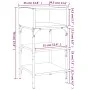 Nachttisch, 2 Stück, Eichenbraun, Holzwerkstoff, 35 x 34,5 x 70 cm von vidaXL, Nachttische - Ref: Foro24-825892, Preis: 42,37...