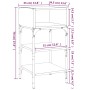 Nachttisch, 2 Stück, Eichenbraun, Holzwerkstoff, 35 x 34,5 x 70 cm von vidaXL, Nachttische - Ref: Foro24-825892, Preis: 42,37...