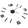 Reloj 3D de pared con diseño moderno negro 100 cm XXL de vidaXL, Relojes de pared - Ref: Foro24-325156, Precio: 34,19 €, Desc...