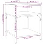 Bedside table 2 units engineered wood Sonoma gray 40x41x50 cm by vidaXL, Nightstands - Ref: Foro24-825880, Price: 55,24 €, Di...