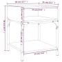 Nachttisch 2 Stk. Ingenieurholz Sonoma grau 40x41x50 cm von vidaXL, Nachttische - Ref: Foro24-825880, Preis: 54,56 €, Rabatt: %